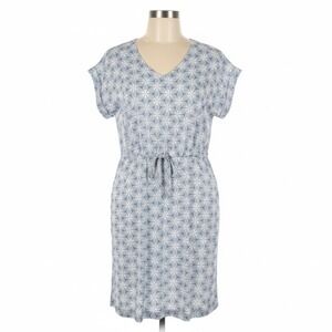Mountain Warehouse Dress Womens 12 Country to Coast Blue Geometric Floral Casual
